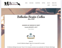 Tablet Screenshot of bellaclanbordercollies.com